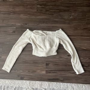 Fuzzy Cropped Sweater